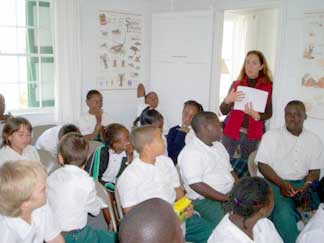 Maria Schrack's class visits Capt Roberts.jpg