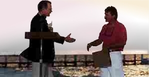 Craig Quirolo receives a personal Point of Light Award from President H.W. Bush in 1990